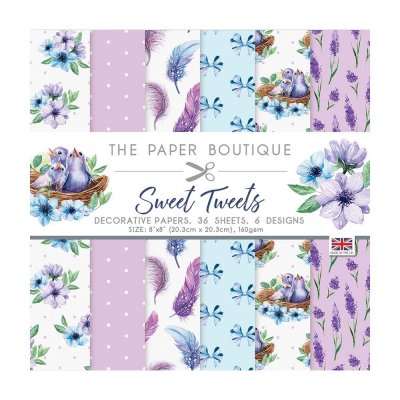 The Paper Boutique Paper Pad 8x8 - Sweet Tweets