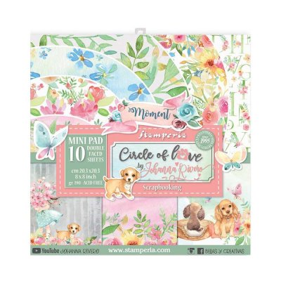 Stamperia Paper Pad 8x8 - Circle Of Love