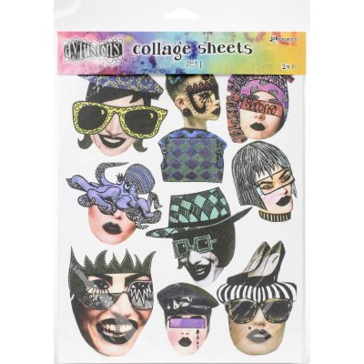 Dylusions Collage Sheets 8.5x11 inch - set 1