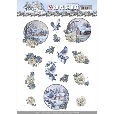 Amy Design 3D Punchout Sheet - Winter Village
