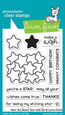 Lawn Fawn Stämpel - how you bean? star add-on