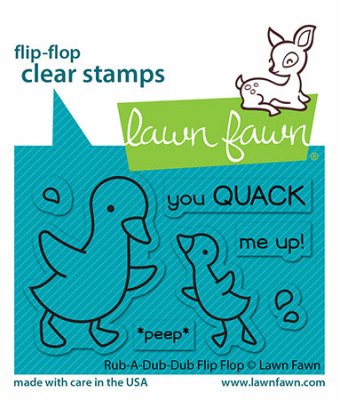 Lawn Fawn - Rub a dub flip-flop