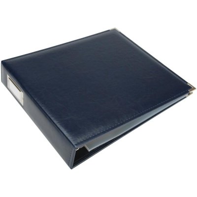 We R Classic Leather D-Ring Album 12X12 inch - Navy
