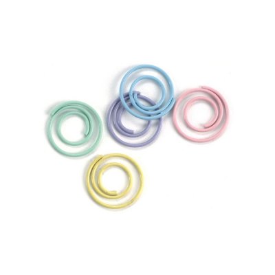 Metal Spiral Clips 25 pcs - Pastell