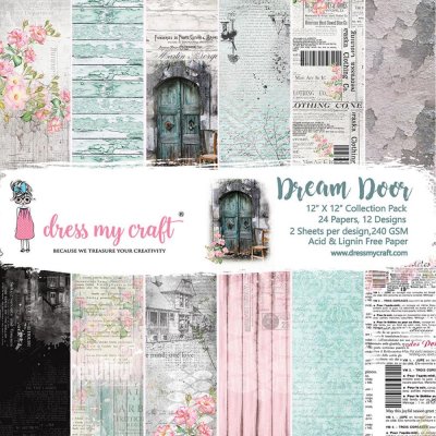 Dress My Craft Paper Pad 12X12 - Dream Door
