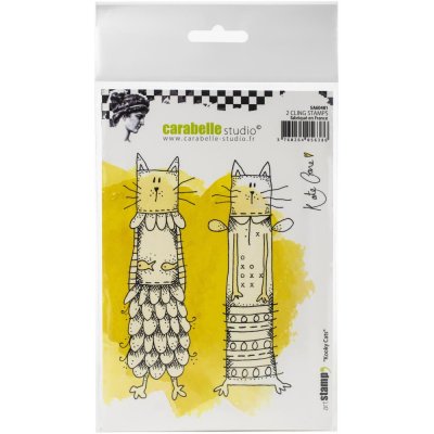 Carabelle Studio Cling Stamp A6 By Kate Crane - Kooky Cats