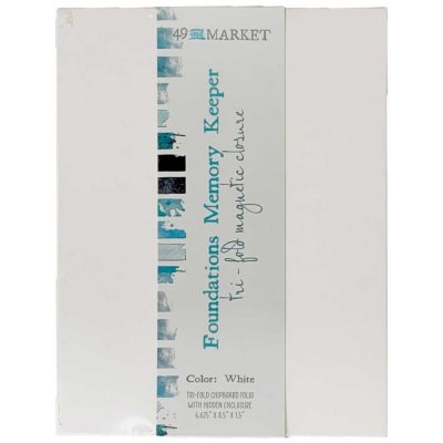 49 And Market Foundations Memory Keeper - Tri Fold Album White