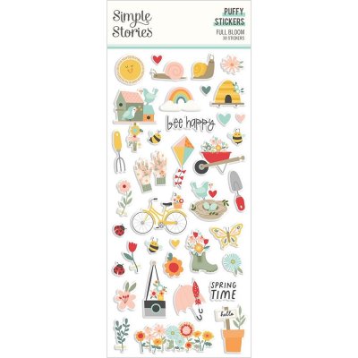 Simple Stories Puffy Stickers - Full Bloom 