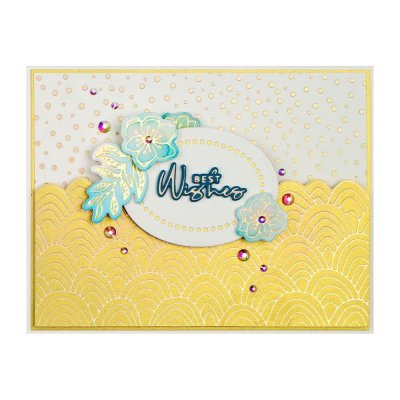 Spellbinders Glimmer Backgrounds Hot Foil Plate - Hand Drawn Wave