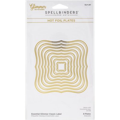 Spellbinders Glimmer Hot Foil Plate - Classic Label