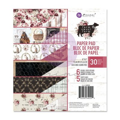 Prima Marketing Paper Pad 6X6 - Farm Sweet Farm