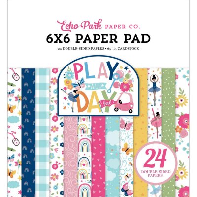 Echo Park Paper Pad 6X6 - Play All Day Girl