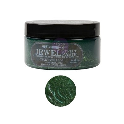 Prima Finnabair Art Extravagance Jewel Texture Paste 100ml - True Emeralds