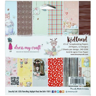 Dress My Craft Paper Pad 6X6 - Kidland