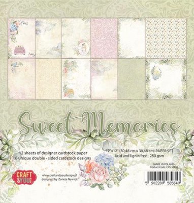 Craft & You Paperpad 12x12 - Sweet Memories