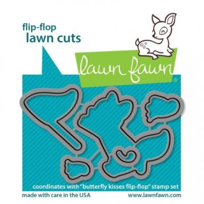 Lawn Fawn Dies - Butterfly kisses flip-flop