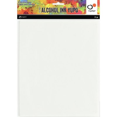 Tim Holtz Alcohol Ink White Yupo Paper 25/Pkg