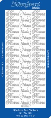 Stickers Guld Hurrra