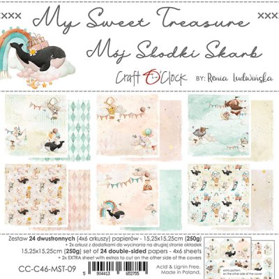 Craft O Clock Paper set 6x6 - MY SWEET TREASURE