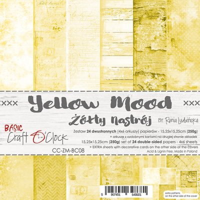 Craft O Clock Paper set 6x6 - Yellow Mood