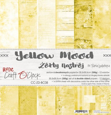 Craft O Clock Paper set 12x12 - Yellow Mood
