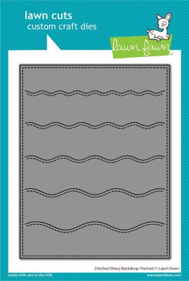 Lawn Fawn Dies - Stitched Wavy Backdrop: Portrait