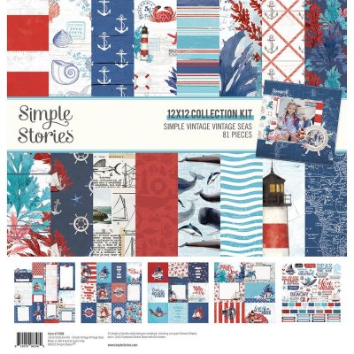 Simple Stories Collection Kit 12x12 - Simple Vintage Vintage Seas