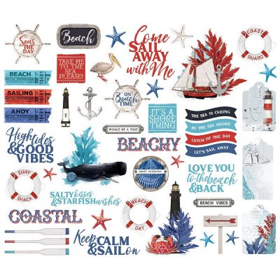 Simple Stories DieCuts - Vintage Seas Bits & Pieces