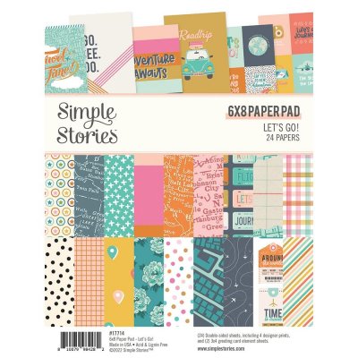 Simple Stories Paper Pad 6X8 - Lets Go