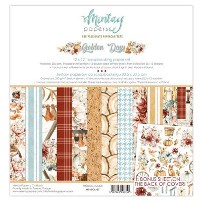 Mintay Papers Paper set 12x12 - Golden Days
