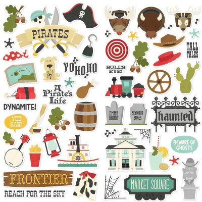 Simple Stories Foam Stickers - Say Cheese Frontier At The Park