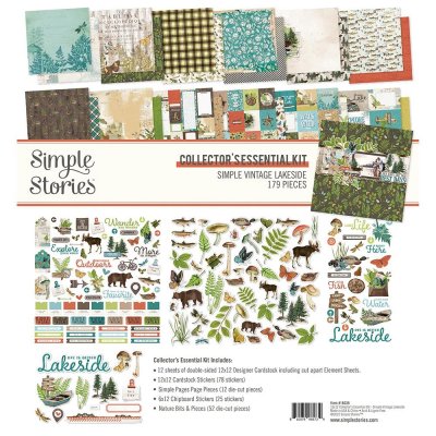 Simple Stories Collectors Essential Kit 12x12 - Simple Vintage Lakeside