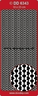 Guld Stickers Hjärtan 