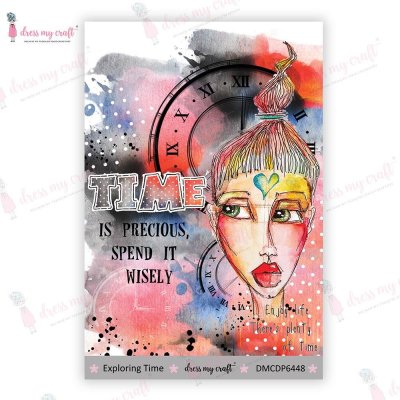 Dress My Craft Mini Transfer Me Sheet - Exploring Time