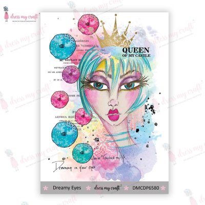 Dress My Craft Mini Transfer Me Sheet - Dreamy Eyes