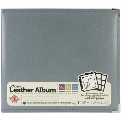We R Classic Leather D-Ring Album - Charcoal