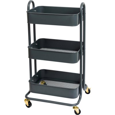 We R Makers A La Cart Storage Cart With Handles - Black