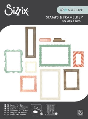 Sizzix Clear Stamp With Framlits Die By 49 & Market 