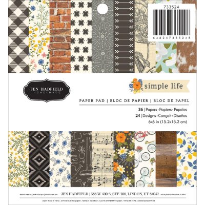 Jen Hadfield Paper Pad 6x6 - Simple Life