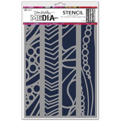 Dina Wakley Media Stencils - In a Line