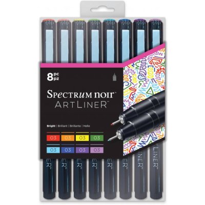 Spectrum Noir Artliner Bright 8pcs