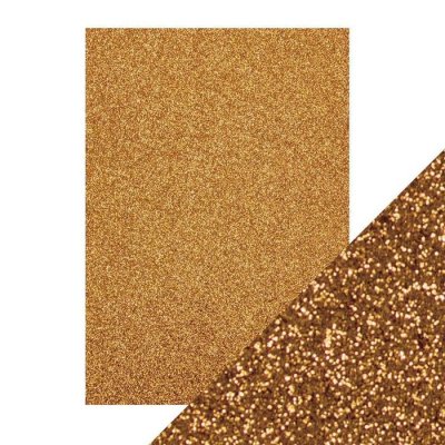 Tonic/Craft Perfect Glitter Card - Welsh Gold
