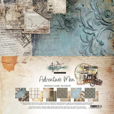 Art Alchemy 12x12 Paperset - Adventure Men