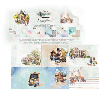 Art Alchemy 12x12 Paperset - Happy Time