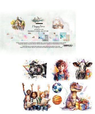 Art Alchemy 8x8 Paperpack - Happy Time