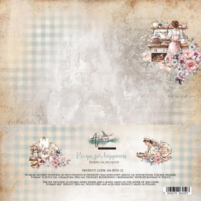 Art Alchemy 6x6 Paperpack - Recipe for Happiness