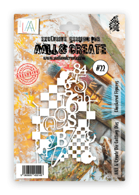 Aall and Create Dies - A6 Checkered Figures 