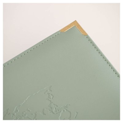 Leather album 6x8 inch - Salvia