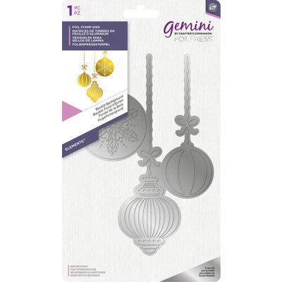 Hot Foil Plate Bauble Background