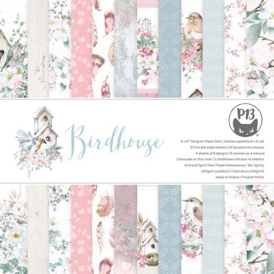 Piatek13 Paper Pad 6X6 - Birdhouse